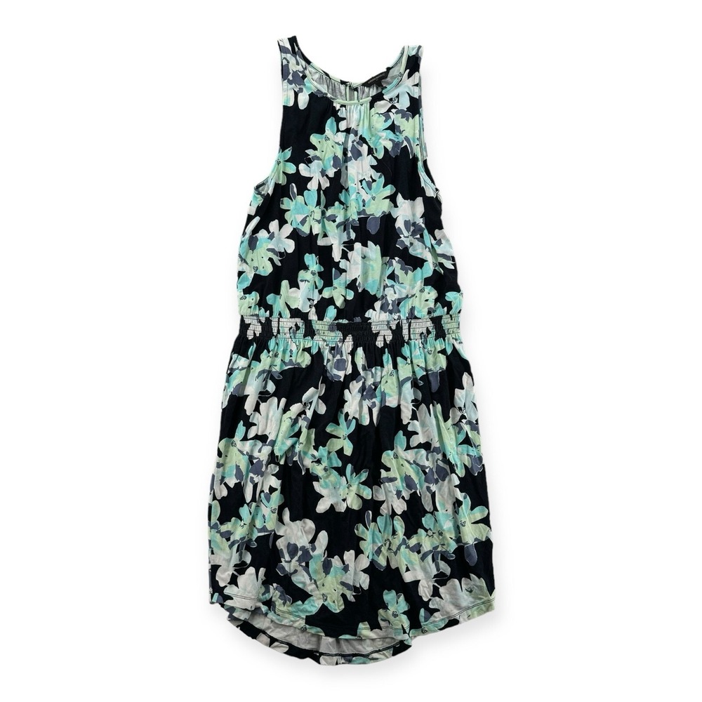 Banana Republic Dress Womens Size Large Floral Tank Sleeveless Stretchy Midi